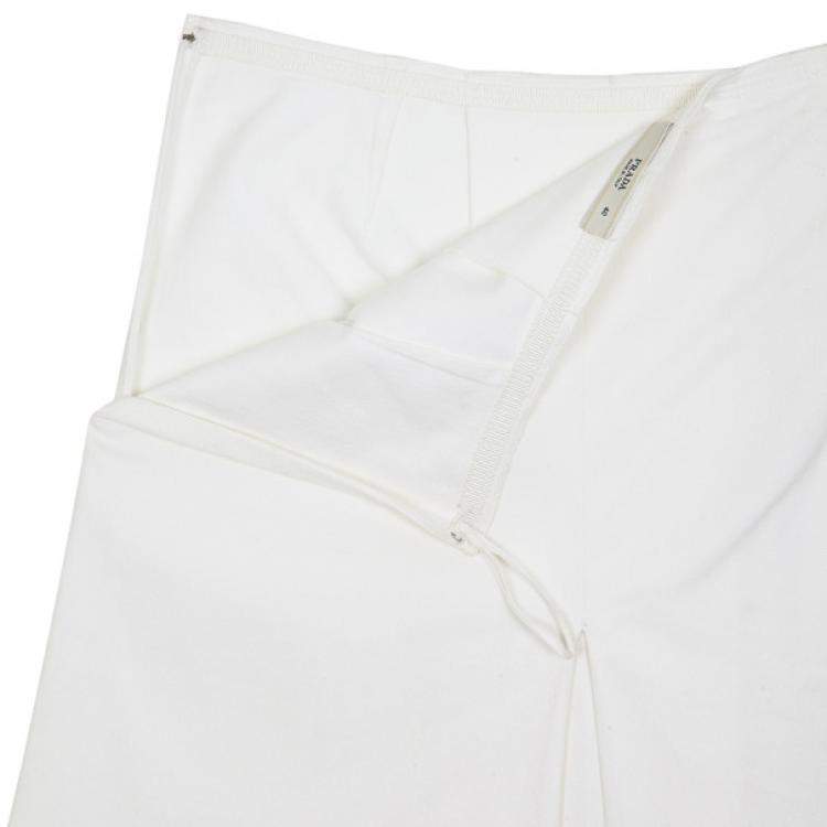 Pre Owned Prada Single Box Pleat Skirt S 
