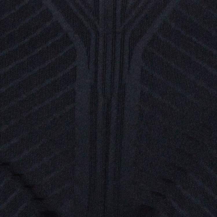 Pre Owned Prada Black Geometric Motif Technical Leggings M