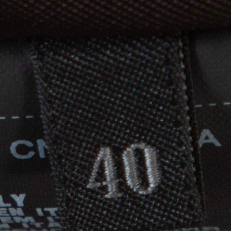 Pre Owned Prada Black Poster Girl Print Wool & Silk Mikado Top S