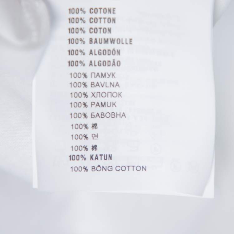 Pre Owned Prada White Cotton Jersey Crew Neck T-Shirt S