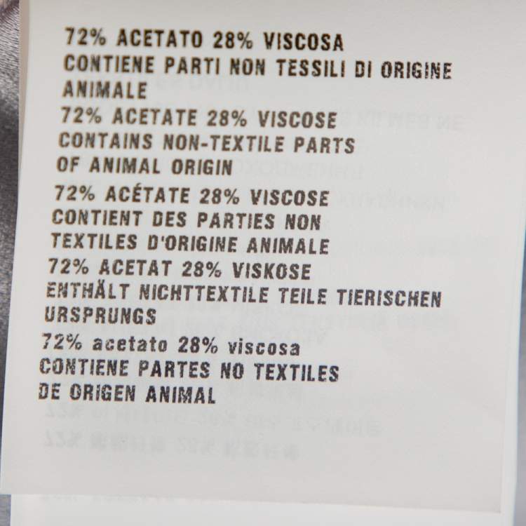 مملوكة مسبقًا Prada Pastel Blue Crepe Paneled Midi Dress L