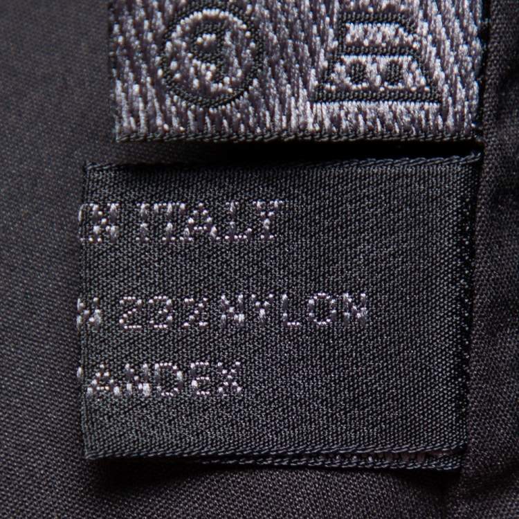 Pre Owned Prada Black Stretch Cotton Button Front Shirt M