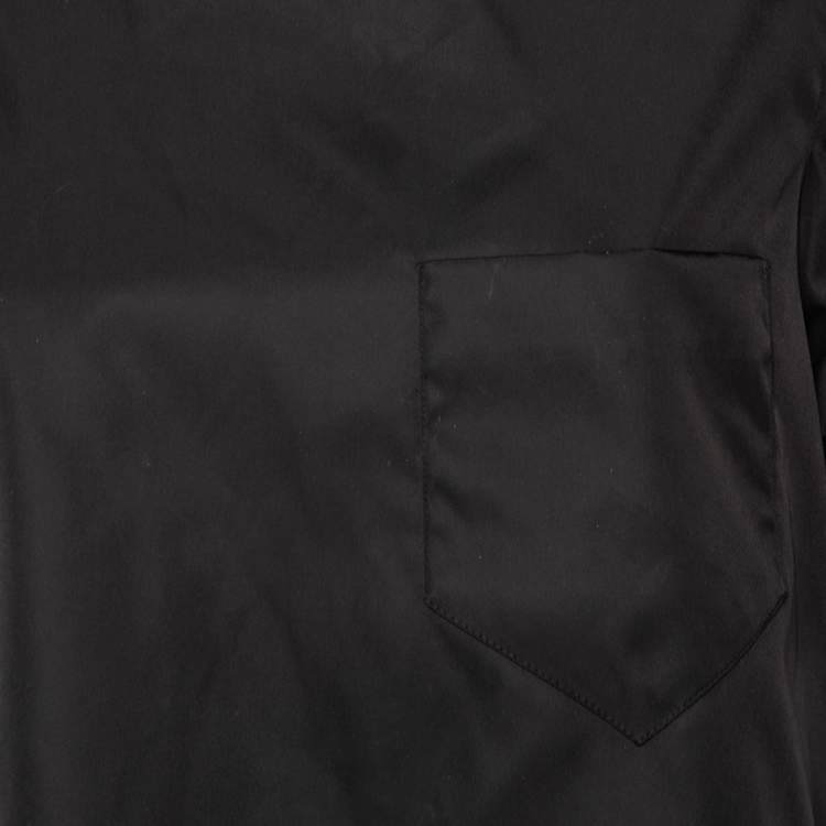 Pre Owned Prada Black Re-Nylon Shift Dress M