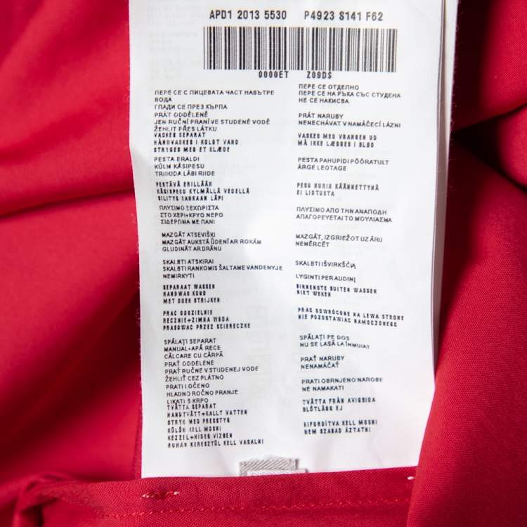 Pre Owned Prada Fuchsia Pink Cotton Contrast Collar Detailed Button Front Shirt S