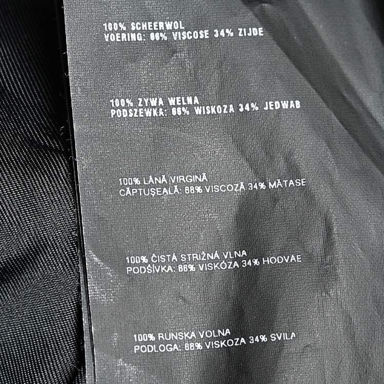 Pre Owned Prada Black Wool Drop Waist Detail Shift Dress M