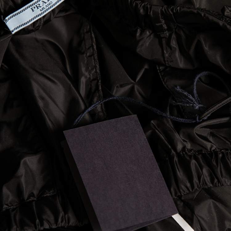 Pre Owned Prada Black Synthetic Jogger Pants M
