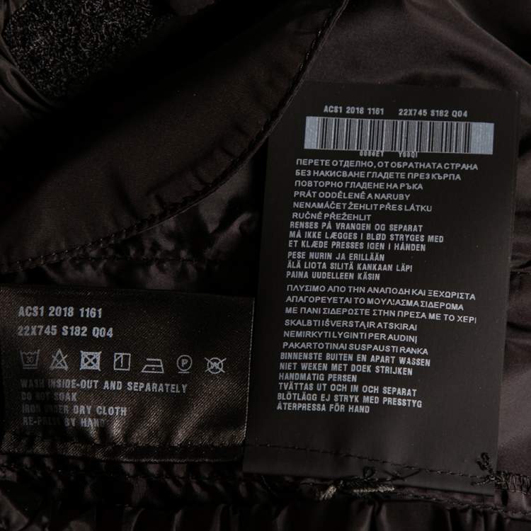 Pre Owned Prada Black Synthetic Jogger Pants M