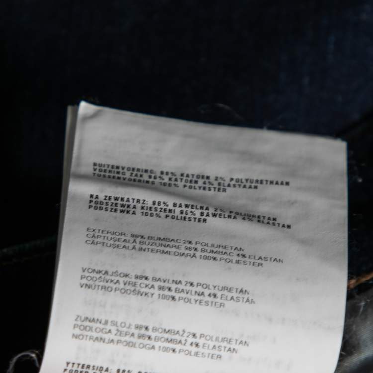 Pre Owned Prada Dark Blue Denim Jeans M
