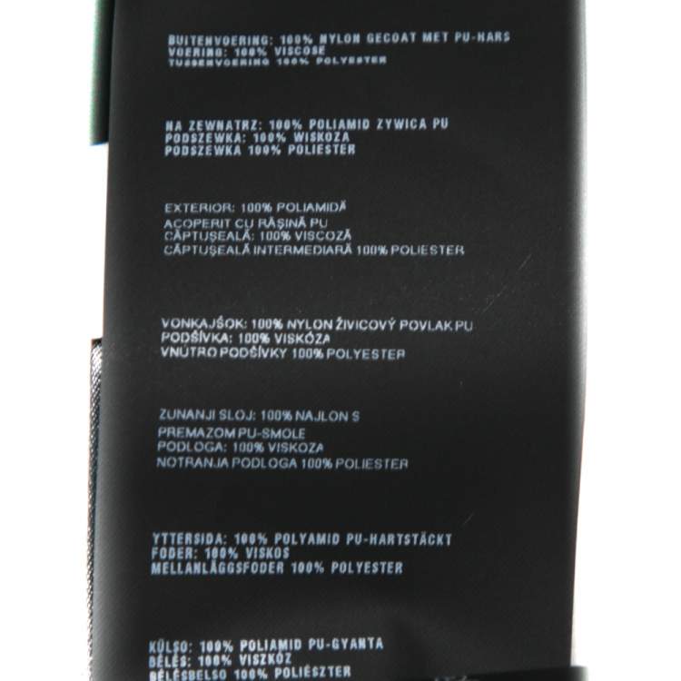 Pre Owned Prada Black Synthetic Pocket Detailed Mini Skirt M 