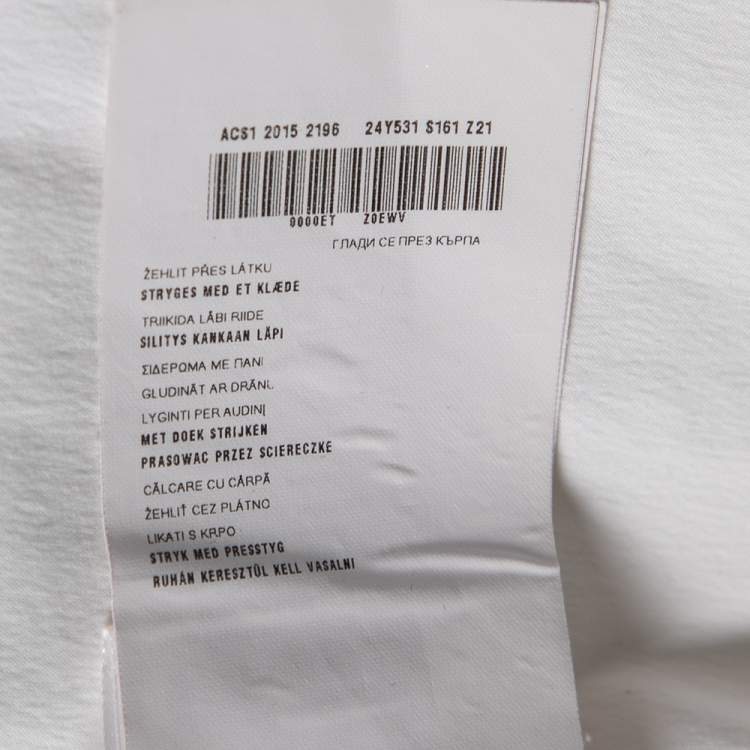 Pre Owned Prada White Cotton Long Sleeve Shirt M 