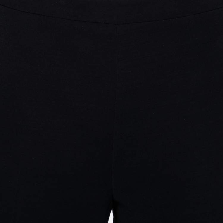 Pre Owned Prada Black Crepe Tapered Pants M