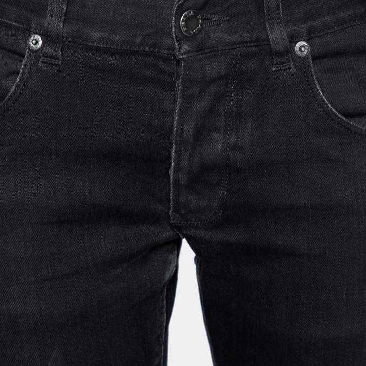 Pre Owned Prada Black Denim Tapered Fit Jeans M