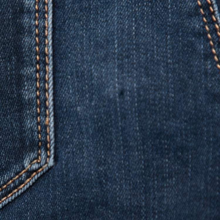 Pre Owned Prada Indigo Denim Slim Fit Jeans S