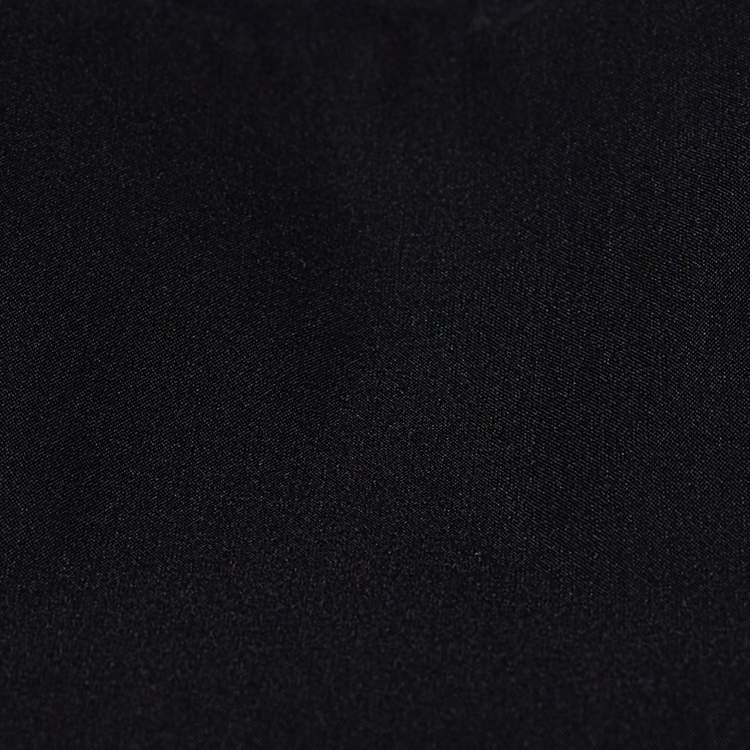 مملوكة مسبقًا Prada Black Cotton Blend Embellished Collar Sleeveless Blouse S