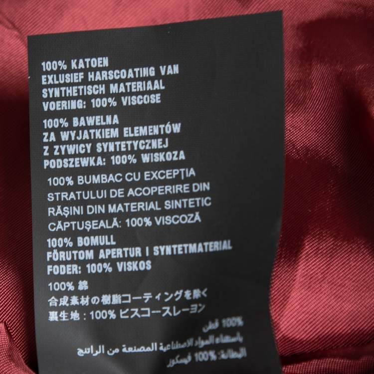 Pre Owned Prada Pink Faux Leather Printed Short Sleeveless Dress L