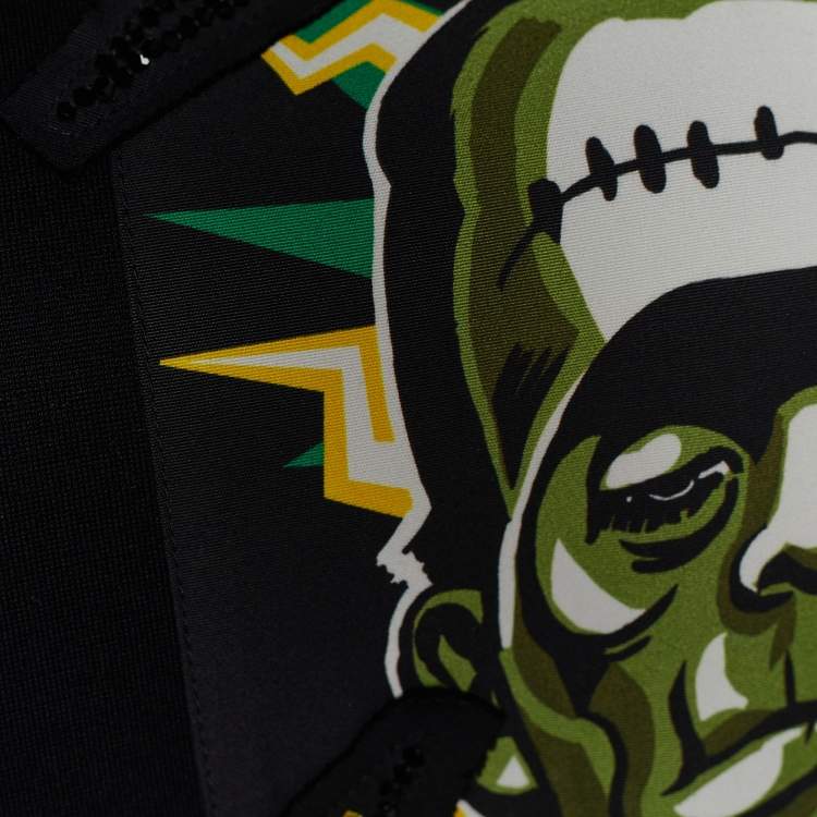 Pre Owned Prada Black Knit Frankenstein Print Vest Top XS