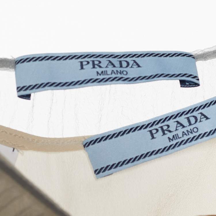 Pre Owned Prada Mint Green Pliseé Pleated Skirt S