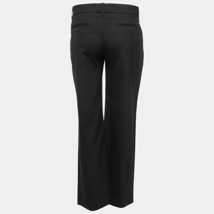 Pre Owned Prada Vintage Black Wool Trousers M