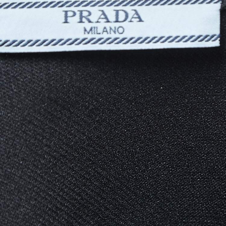 Pre Owned Prada Black Mini Skirt L