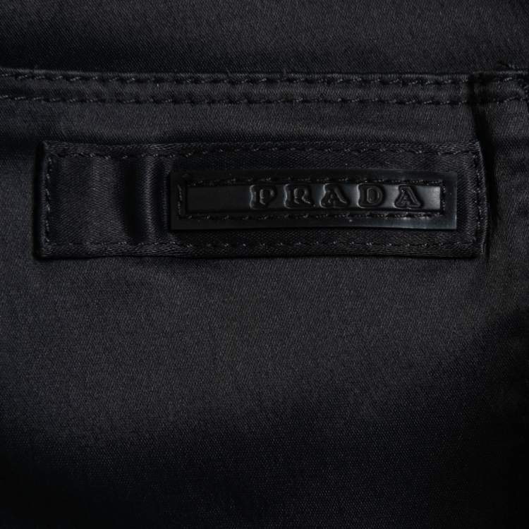 Pre Owned Prada Black Stretch Synthetic Skinny Jeans S Waist 28"