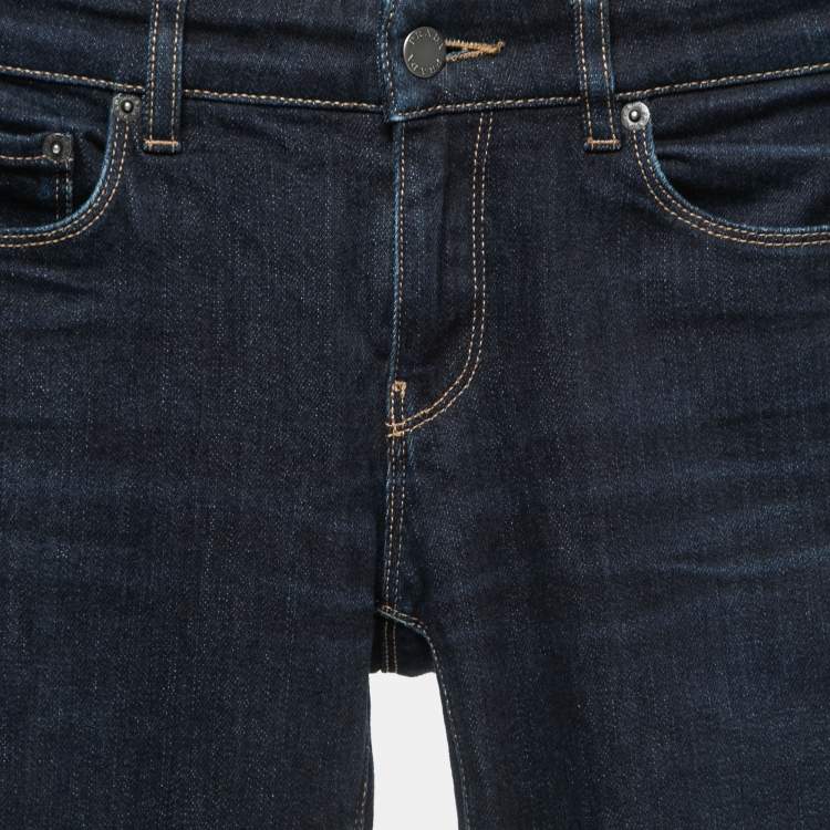 Pre Owned Prada Dark Blue Denim Skinny Jeans S Waist 26"