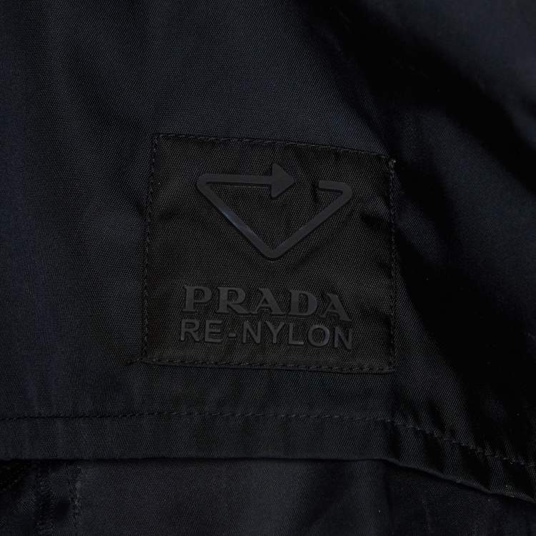 Pre Owned Prada Black Re-Nylon Shorts S