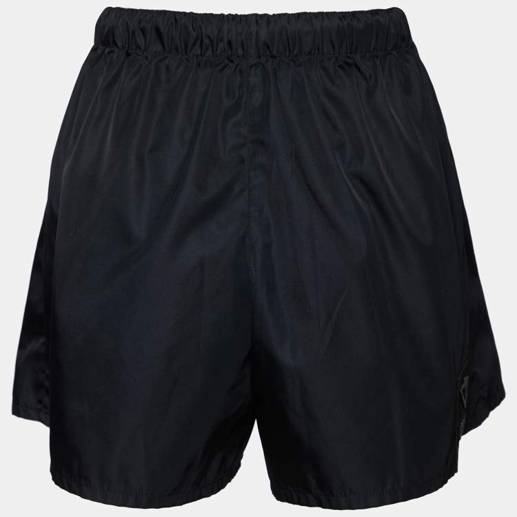 Prada Black Re-Nylon Shorts S Prada