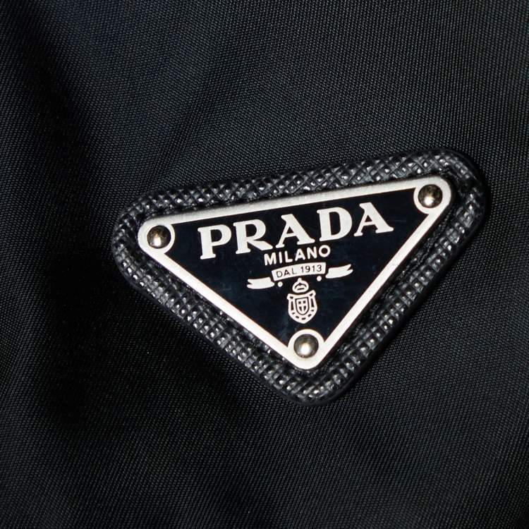 Pre Owned Prada Black Re-Nylon Shorts S