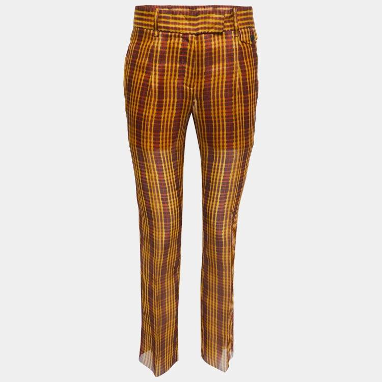 パンツ Prada Printed Silk Pant Prada Multicolor Abstract Printed Silk Pants S Prada | TLC