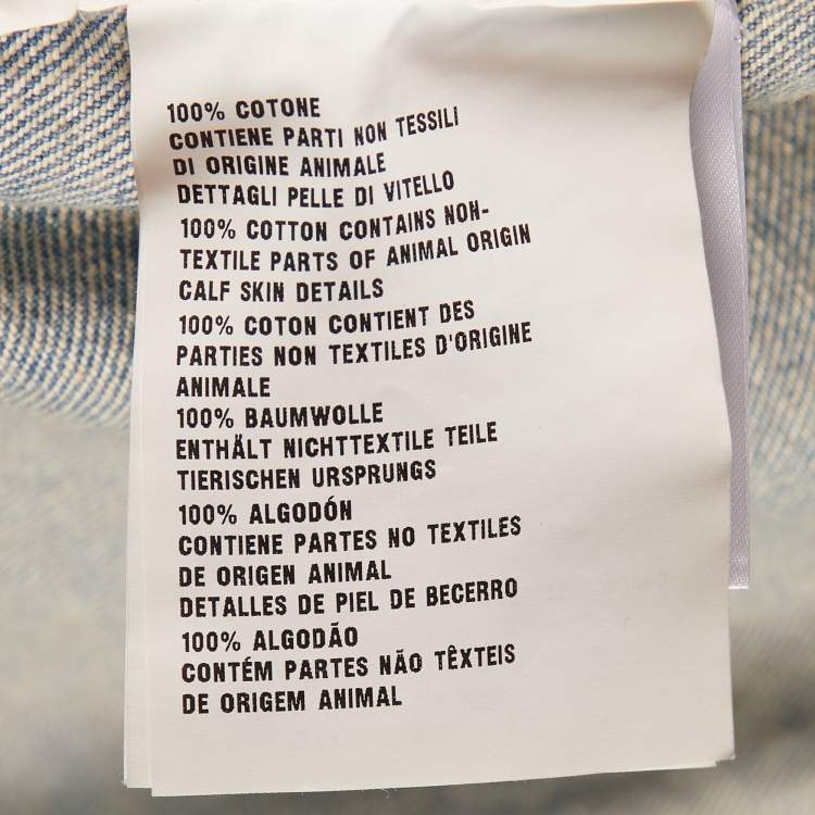 Pre Owned Prada Blue Denim Oversized Shirt XS