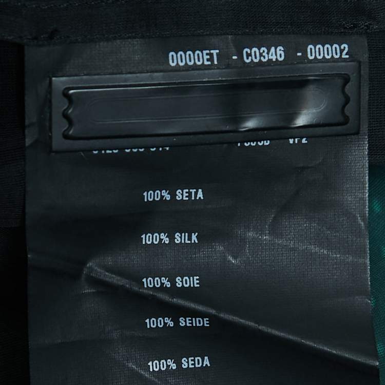 Pre Owned Prada Polka Dot Silk Draped Sleeveless Short Dress S