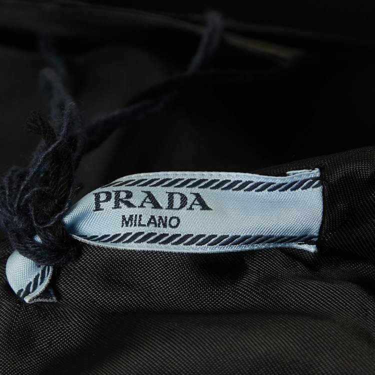 Pre Owned Prada Black Re-Nylon Sleeveless Short Dress S