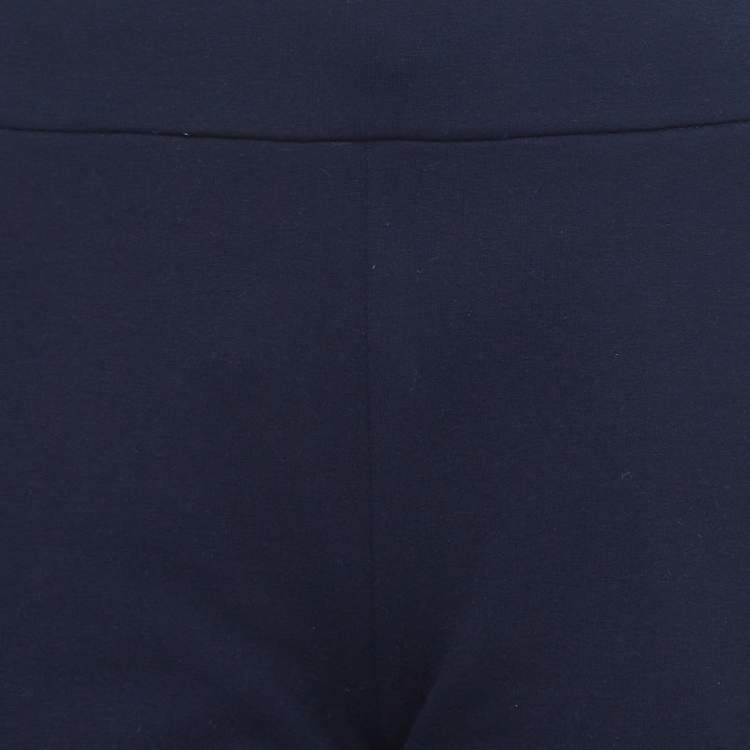 Pre Owned Prada Navy Blue Cotton Drawstring Jogger Pants M