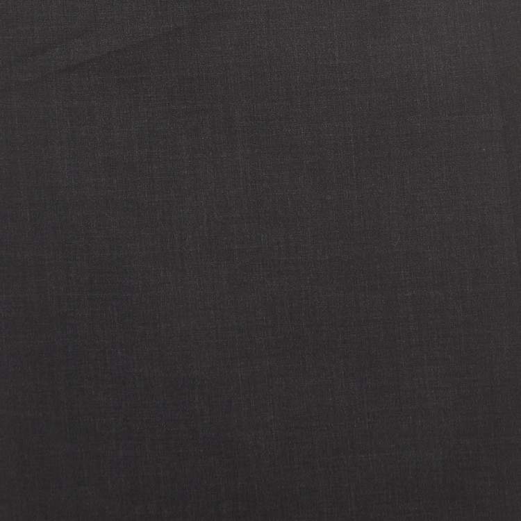 Pre Owned Prada Grey Wool Slit Detail Pencil Skirt S
