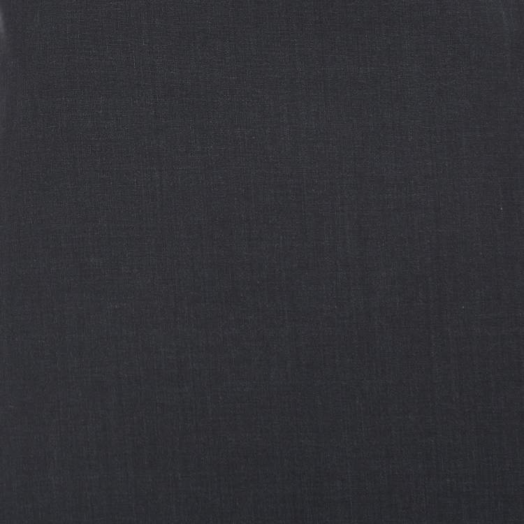 Pre Owned Prada Dark Grey Wool Sleeveless Mini Dress S