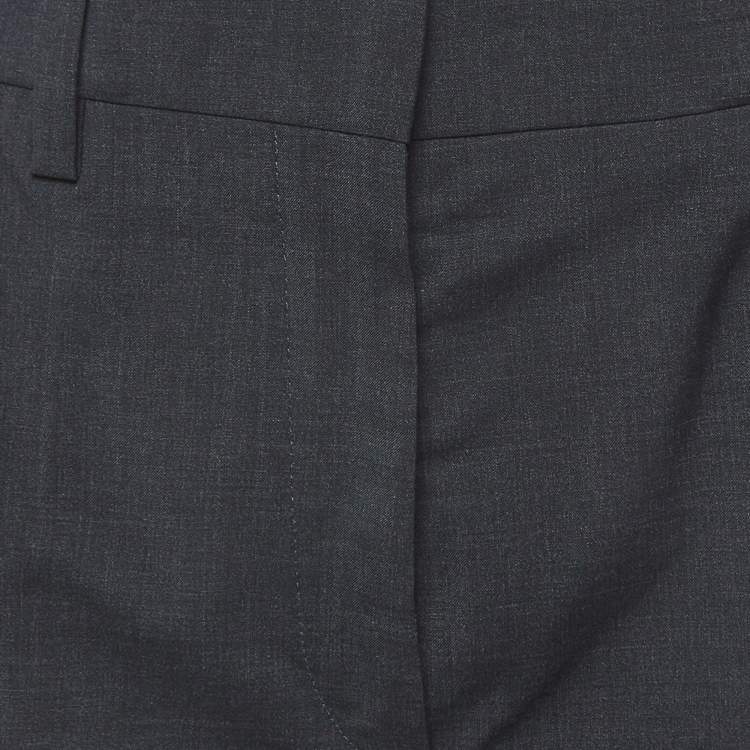 Pre Owned Prada Dark Grey Wool Tailored Formal Pants S
