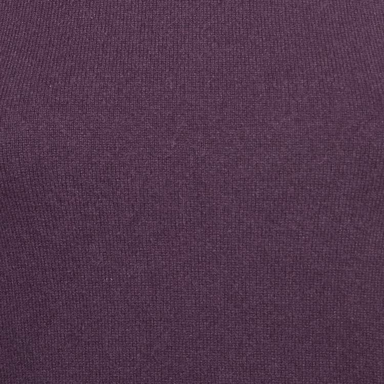 Pre Owned Prada Vintage Purple Cashmere Sleeveless Top S