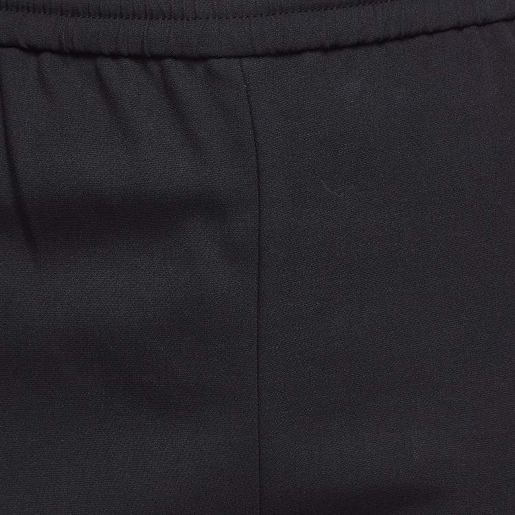 Pre Owned Prada Black Crepe Drawstring Joggers S