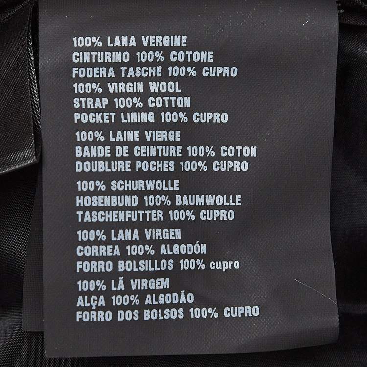 Pre Owned Prada Grey Wool Formal Trousers S