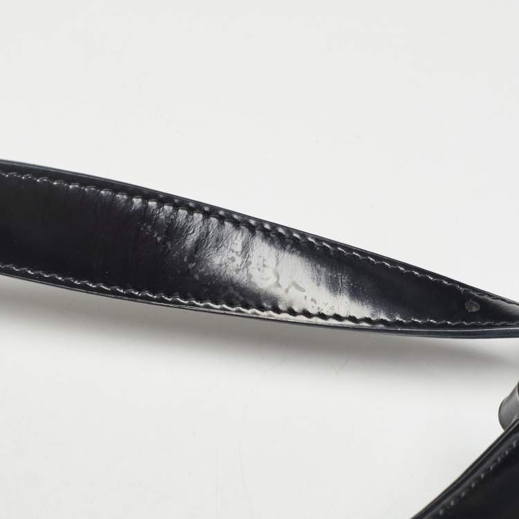 Pre Owned Prada Black Brushed Leather Cleo Shoulder Bag