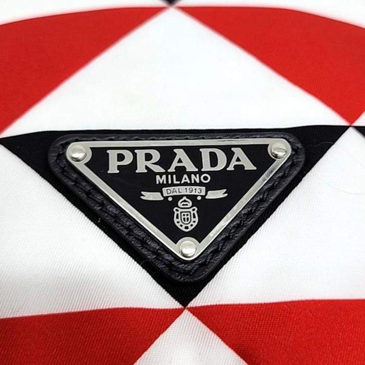 Pre Owned Prada Multicolor Re-Nylon Prada on Ice Collection Single-Rope Backpack