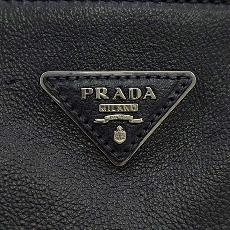 Pre Owned Prada Glace Calf Tote Bag
