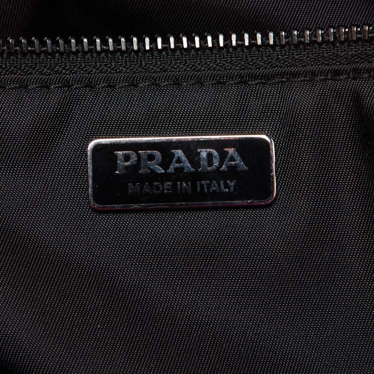 Pre Owned Prada Neon Pink Nylon Zip Pouch
