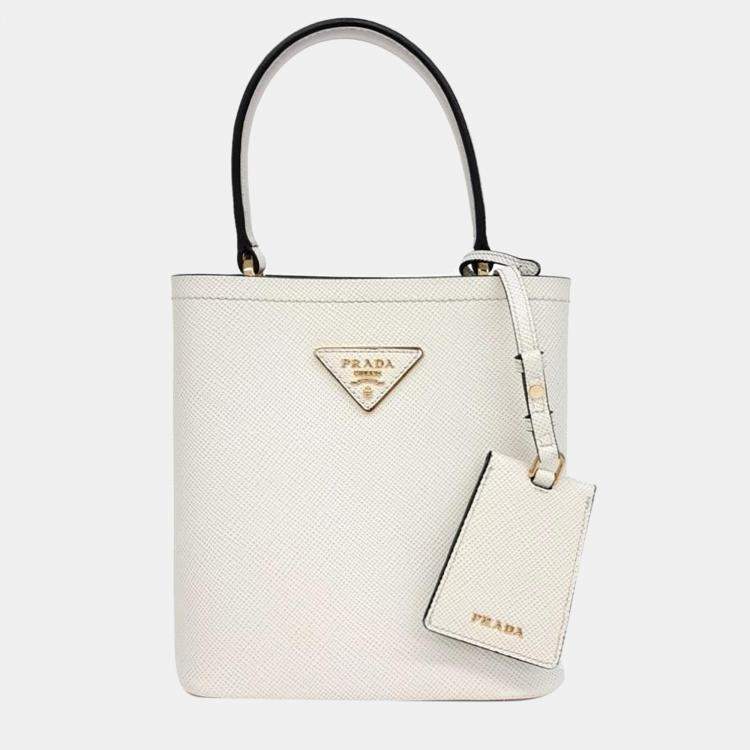 Prada Saffiano Pannier Tote and Shoulder Bag Prada TLC