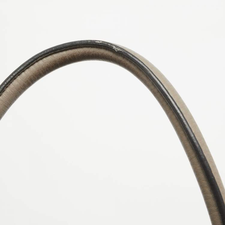 Pre Owned Prada Beige Vitello Daino Leather Shopper Tote