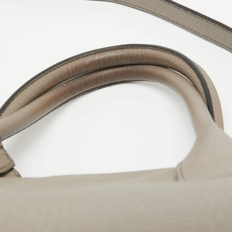 Pre Owned Prada Beige Vitello Daino Leather Shopper Tote