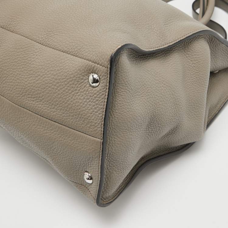 Pre Owned Prada Beige Vitello Daino Leather Shopper Tote