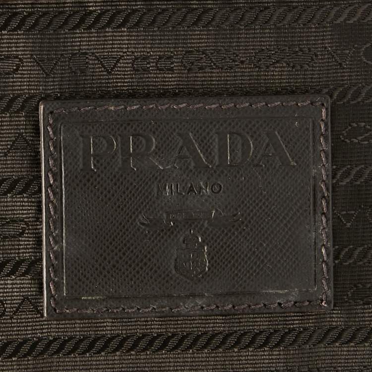 Pre Owned Prada Beige/Brown Calf Hair Rolling Trolley Luggage