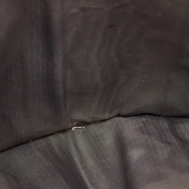 Pre Owned Prada Grey Saffiano Leather Flap French Wallet