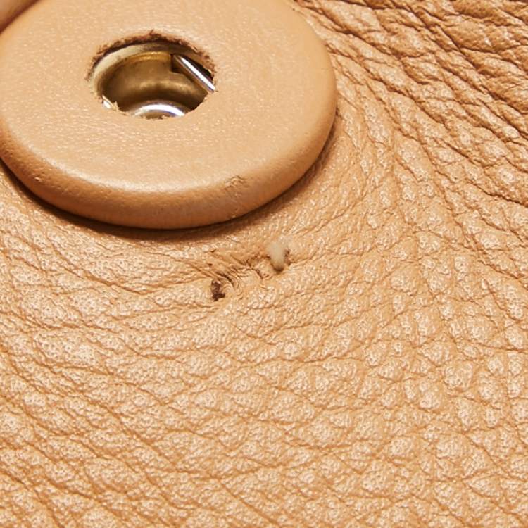 Pre Owned Prada Natural Leather Extra Large Galleria Tote